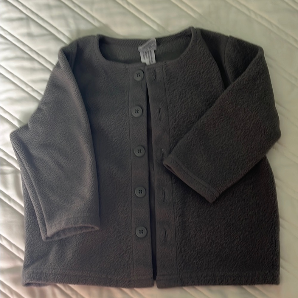 Gray Button-Up Cardigan